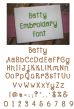 Betty Embroidery Font Machine Embroidery Designs by JuJu