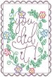 Celebration Greeting Cards Set 3 | Machine Embroidery Designs by JuJu