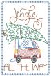 Christmas Greeting Cards 21 | Machine Embroidery Designs by JuJu