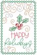 Christmas Greeting Cards 9 | Machine Embroidery Designs by JuJu