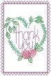 Thank You Greeting Cards 1 | Machine Embroidery Designs by JuJu