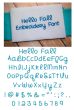 Hello Fall Embroidery Font Machine Embroidery Designs by JuJu