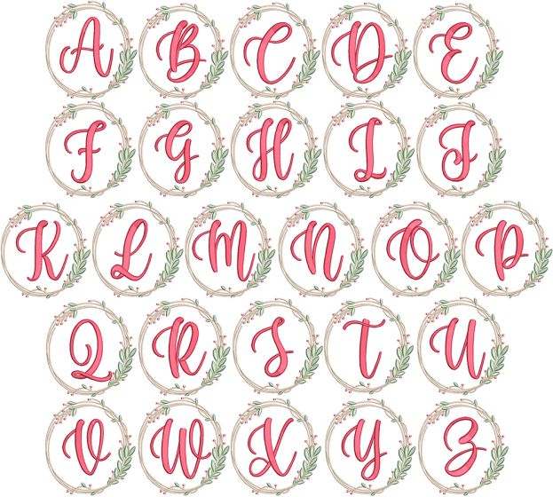 Freya Monogram | Machine Embroidery Designs by JuJu