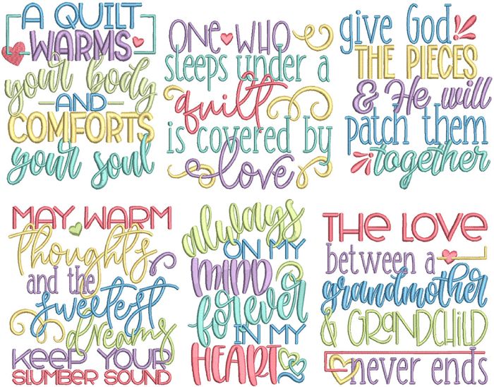 Sewing Room Word Art 2 | Machine Embroidery Designs by JuJu