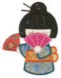 Kokeshi Dolls Applique Machine Embroidery Designs by JuJu 