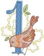 Beautiful Birds Numbers | Machine Embroidery Designs by JuJu
