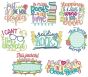 Reading Word Art Set 3 Machine Embroidery Designs by JuJu

