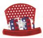 Free Patriotic Hat Applique Machine Embroidery Design