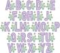 Bee Blossom Applique Alphabet | Machine Embroidery Designs by JuJu