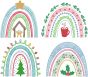 Boho Christmas Rainbows | Machine Embroidery Designs by JuJu