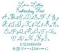 Love Letter Embroidery Font | Machine Embroidery Designs by JuJu