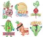 Punny Produce 2 Machine Embroidery Designs by JuJu
