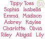 Tippy Toes Embroidery Font | Machine Embroidery Designs by JuJu