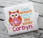 Look Whoo's Going to be a BIG Sister Owl Applique | Machine Embroidery Designs by JuJu