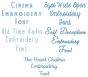 Quarter Inch Font Bundle 20 | Machine Embroidery Designs by JuJu