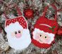 Santa and Mrs Claus Treat Bags | Machine Embroidery Designs by JuJu
