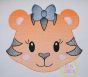 Tiger Face Girl Sketch Embroidery | Machine Embroidery Designs by JuJu