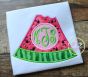 Watermelon Monogram Applique | Machine Embroidery Designs by JuJu