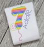Balloon Numbers Bean Applique | Machine Embroidery Designs by JuJu
