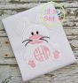 Bunny Monogram Applique Frame | Machine Embroidery Designs by JuJu