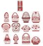 Flower Baskets Redwork Machine Embroidery Designs by JuJu
