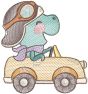 Funny Animals In Cars | Machine Embroidery Designs by JuJu