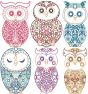 Scandinavian Owls | Machine Embroidery Designs by JuJu