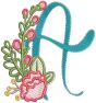 Valencia Alphabet | Machine Embroidery Designs by JuJu