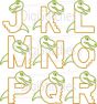 Dinosaur Bite Alphabet | Machine Embroidery Designs by JuJu