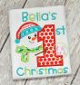 First Christmas Snowman Applique | Machine Embroidery Designs by JuJu