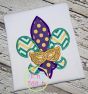 Fleur de lis Mask Applique | Machine Embroidery Designs by JuJu