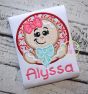 Gingerbread Girl Circle Applique | Machine Embroidery Designs by JuJu