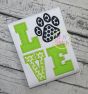 Paw Print LOVE Applique | Machine Embroidery Designs by JuJu