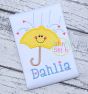 Showers of Love Umbrella Applique | Machine Embroidery Designs by JuJu