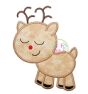 Sleepy Reindeer Boy Applique | Machine Embroidery Designs by JuJu