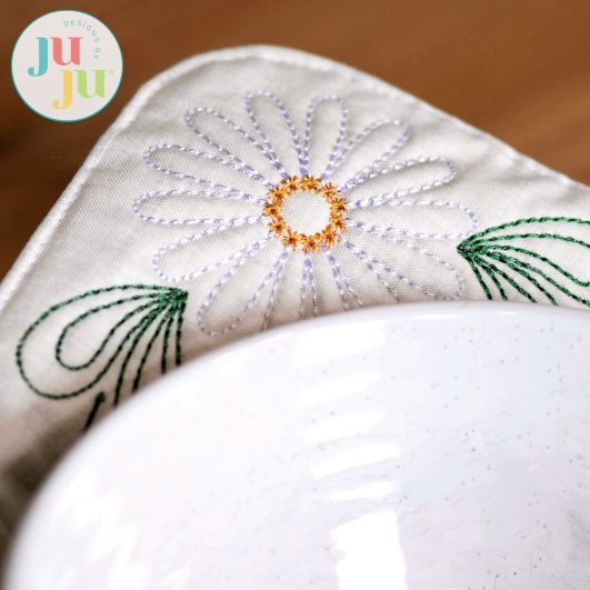In the Hoop Bowl Cozy 3 Project | Machine Embroidery Designs by JuJu