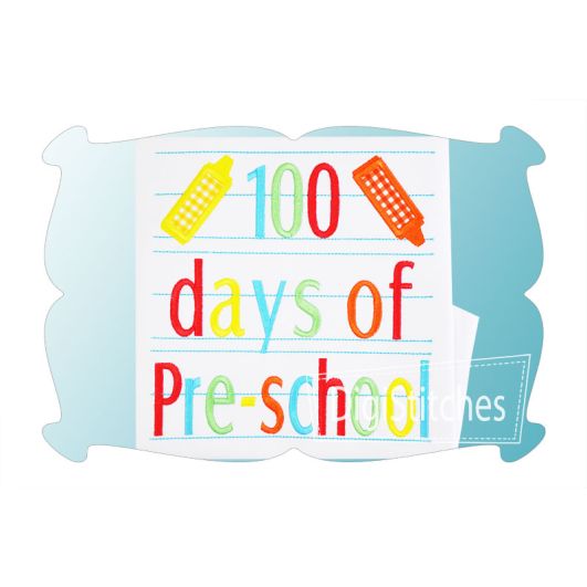100 Days of Preschool Applique | Machine Embroidery Designs by JuJu