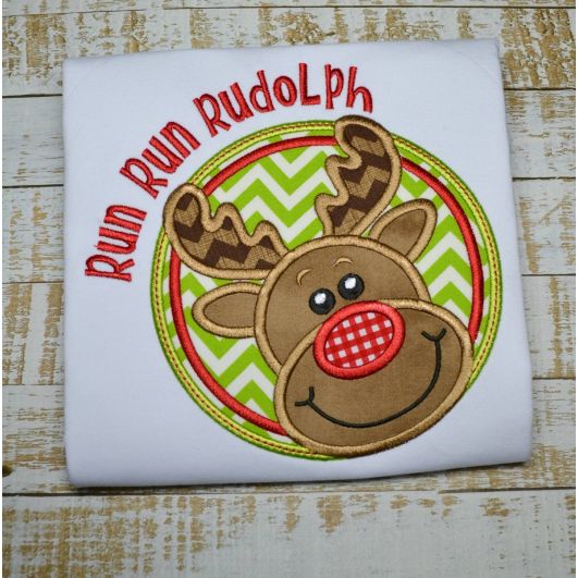 Run Run Rudolph | Machine Embroidery Designs by JuJu