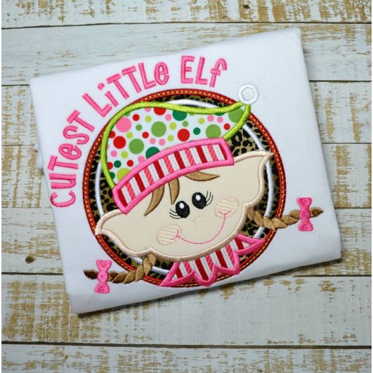 Cutest Little Elf | Machine Embroidery Designs by JuJu
