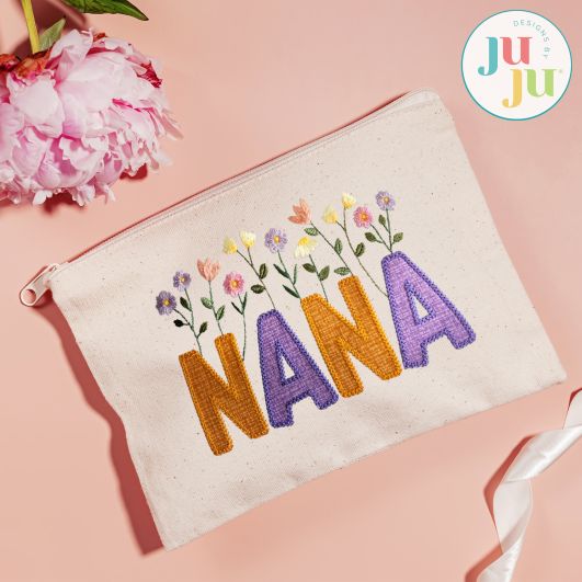 Nana Heirloom Garden Applique Embroidery Design | Machine Embroidery Designs by JuJu