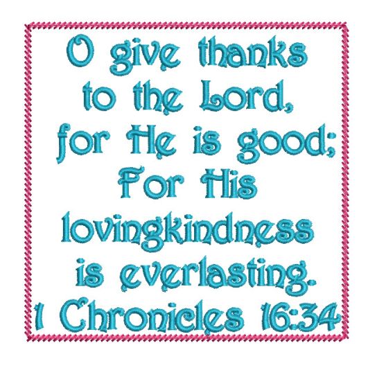 1 Chronicles 16:34