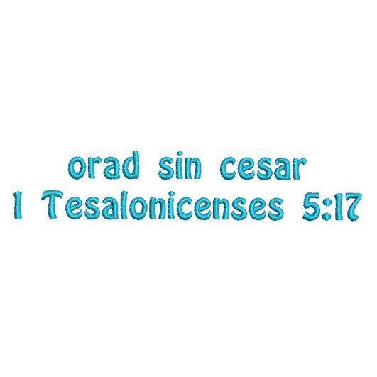 Pray Without Ceasing Spanish