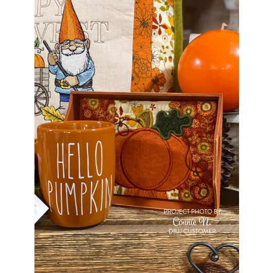 ITH Autumn Pumpkin Mug Rug