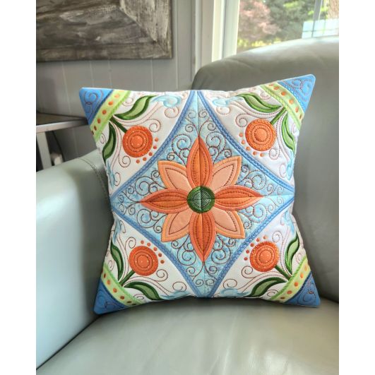 ITH Eloise Pillow | Machine Embroidery Designs by JuJu