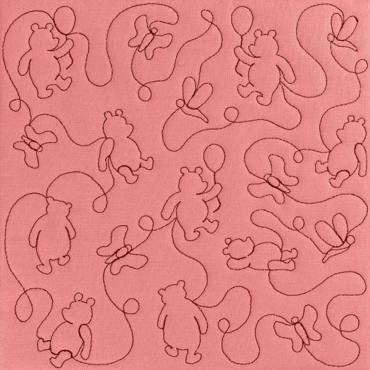 Winnie-the-Pooh Quilting Backdrops Design | Machine Embroidery Designs by JuJu