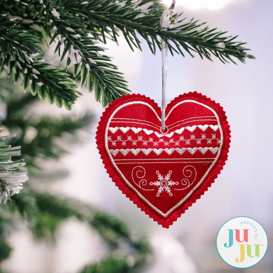 In The Hoop Nordic Ornaments 1 Project | Machine Embroidery Designs by JuJu