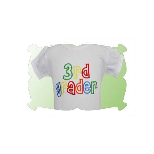 School Graders Appliques | Machine Embroidery Designs by JuJu