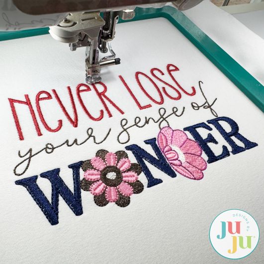 Encouraging Words Embroidery Set 1 | Machine Embroidery Designs by JuJu