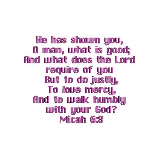 MICAH 6:8