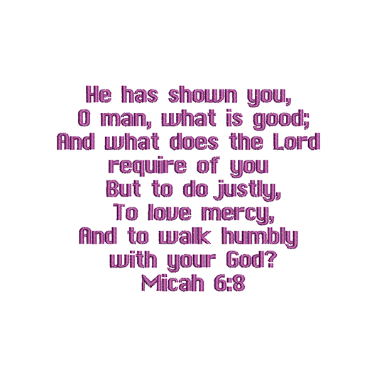 MICAH 6:8